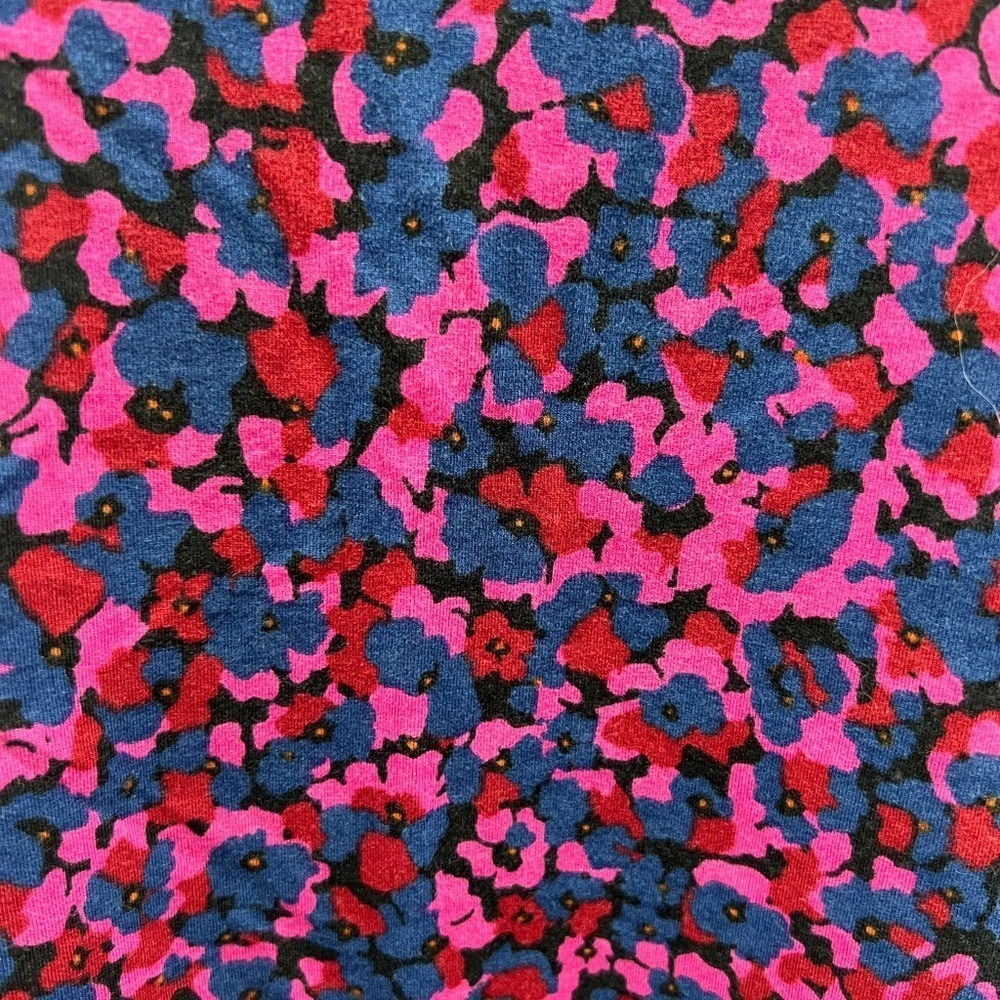 Westbound Womens Floral V-Neck Long Sleeve Top Pink Blue Red Size M NWOT - Picture 6 of 10